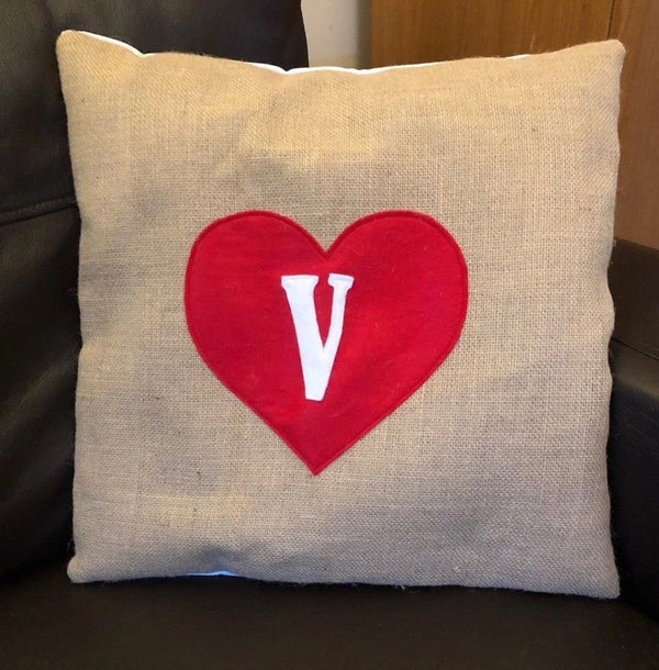 Personalised Handmade Cushion Cover | Romantic Love Heart Pillow Case