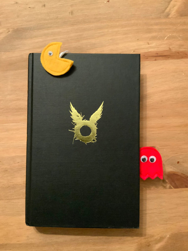 Pac-Man Themed Bookmark | Handmade Felt Bookmark