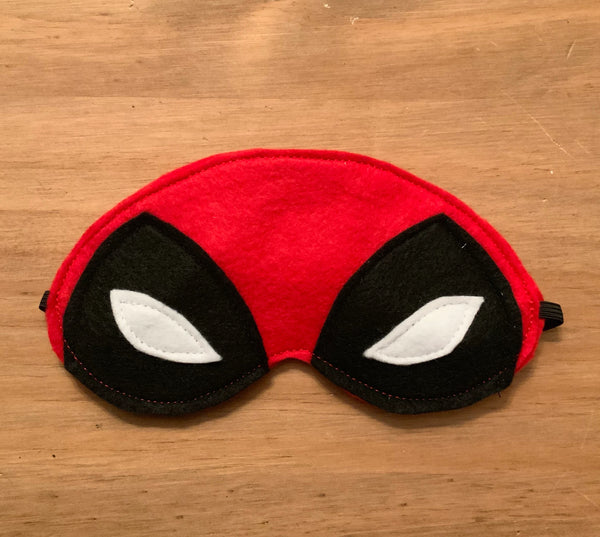 Handmade Deadpool Themed Sleep Mask - Perfect Travel & Christmas Gift