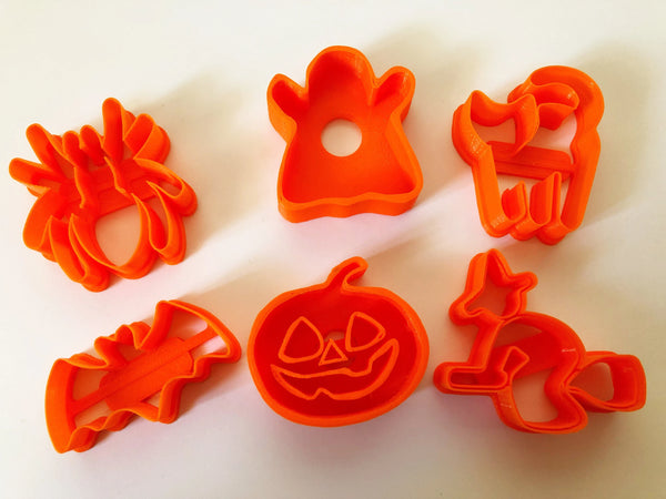 Halloween Themed Cookie Cutter Set (3D Printed) - Set of 6