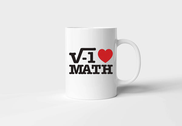 "I Love Math" Ceramic Mug - Fun & Inspirational Gift for Math Enthusiasts