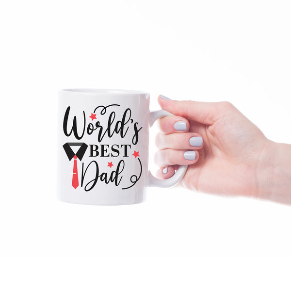 "World’s Best Dad" Ceramic Mug - Heartwarming Gift for Father’s Day & More