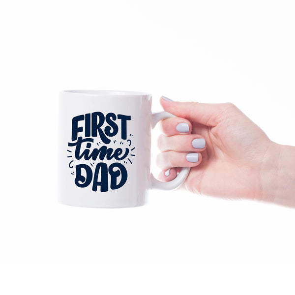 "First Time Dad" Ceramic Mug - Thoughtful Gift for New Dads