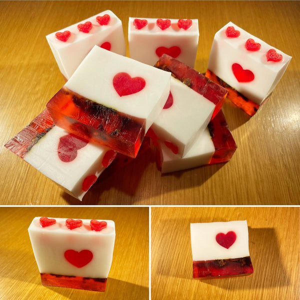 Handcrafted Wild Rose & Jasmine Soap Bar - Perfect Valentine’s Gift